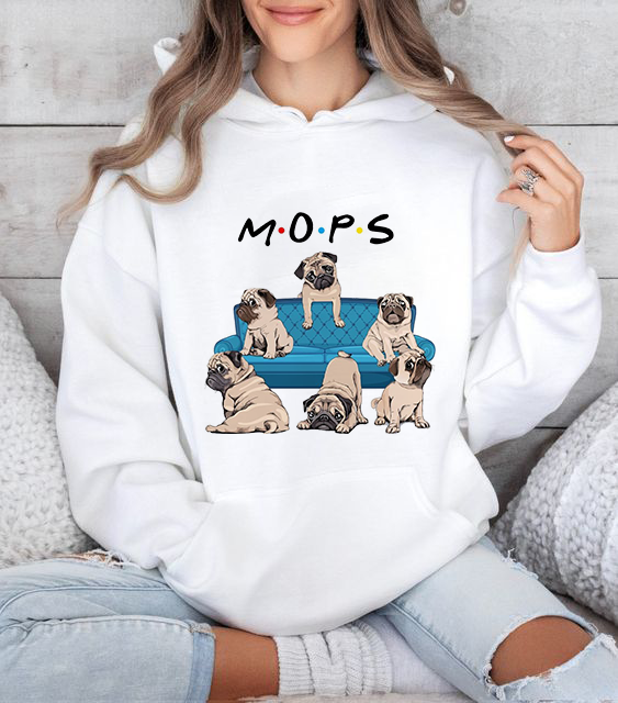 Дамски суитшър Mops Friends DTF