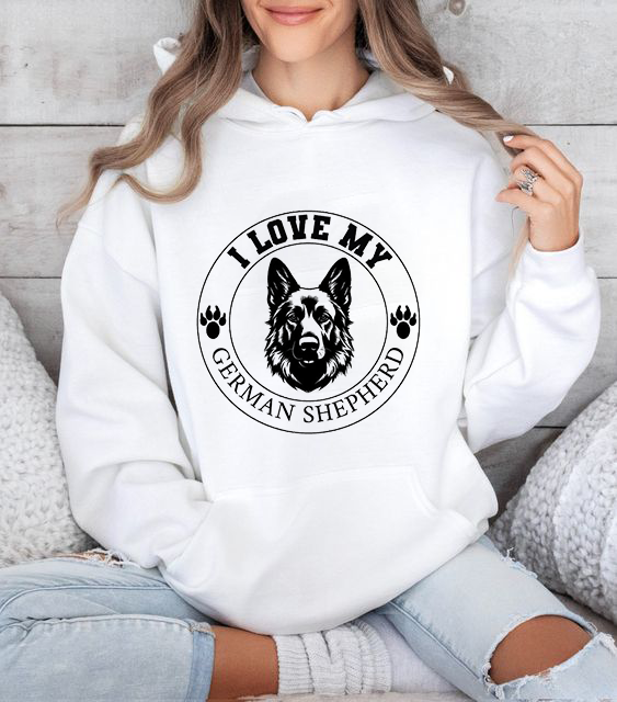 Дамски суитшър I love my GSD