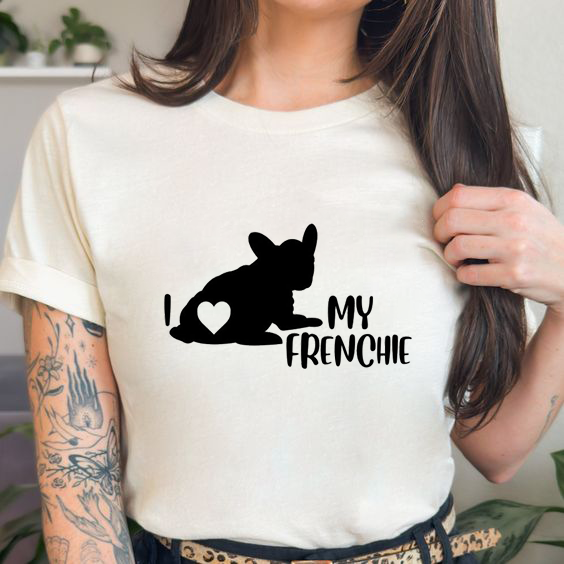 Дамска тениска I love my frenchie