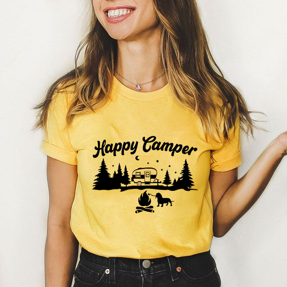 Дамски тениски Happy Camper DTF