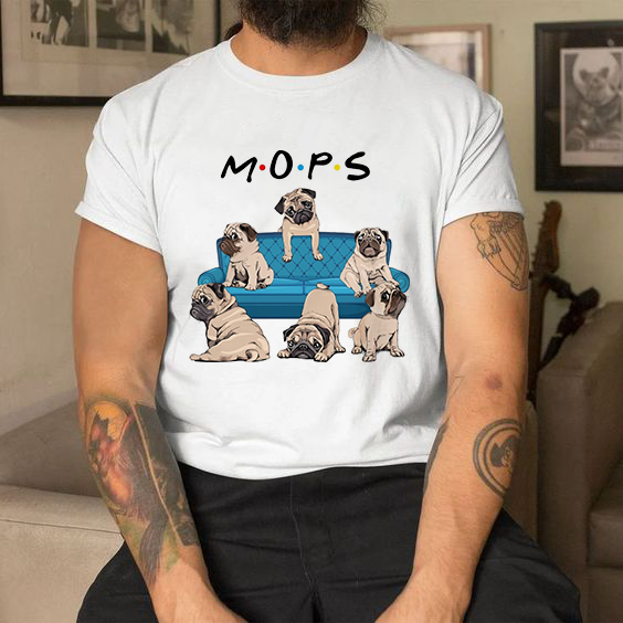 Мъжка тениска Mops Friends DTF