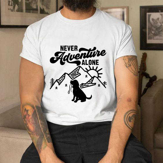 Мъжка тениска Never Adventure Alone DTF