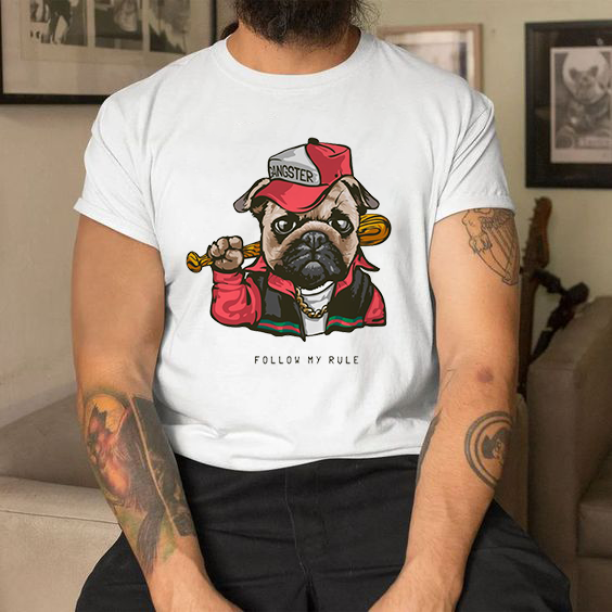 Мъжка тениска Pug Gangster DTF