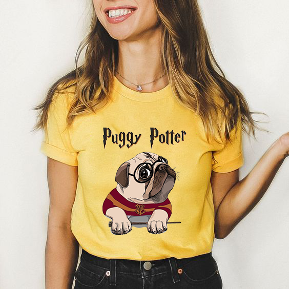 Дамска тениска Puggy Potter DTF